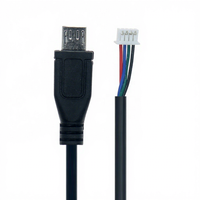 Cable de PVC OEM Personalizado de Micro USB a JST de 4 Pines con Paso de 1.25mm para Impresora y Computadora