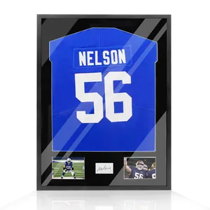 Football Jersey Frame With Cardboard Football Shirt Frame Wall Hanging Cabinet MDF Wood Jersey Frame Display Case