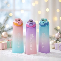 Bouteille de sport pour eau aromatisée avec capsules de fruits technologiques, sans sucre, pour adultes, idéale pour le fitness en extérieur, prête à être expédiée