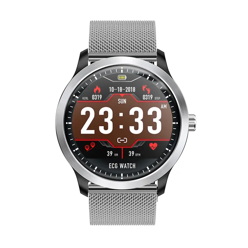 2019 multi mode sport fitness tracker heart rate monitor n58 smartwatch ecg ppg oxygen blood pressure wrist band smart watch