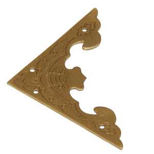 Antique Chinese Style Pure Brass <b>Corner</b> <b>Protectors</b> 8.5cm 7.4cm 7cm 5.6cm With Copper Screws For Cabinet Drawer Decorative - Product Image 4