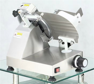 Commercial Electric Semi Automatic <b>Meat</b> Slicer New Stainless Steel <b>Meat</b> Steak Slicer <b>Cutting</b> <b>Machine</b> with Adjustable Thickness - Product Image 5