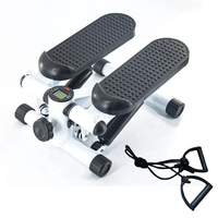 Mini stepper numérique LCD en acier avec compteur de calories, scanner, minuteur, machine latérale, cordes de traction, pour tapis de gym à domicile, cardio