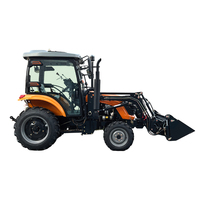 Tracteur agricole à roues économes en carburant, sortie de prise de force stable, rayon de braquage flexible, idéal pour la gestion des vergers à rangs étroits