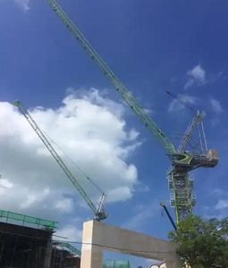 Grue à tour à flèche orientable de 50 tonnes L900-50W, type sans cabine, longueur de flèche de 66 m, moteur, pompe à engrenages, haute efficacité, utilisation en construction - Product Image 6