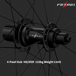 Jeu de roues 20H avant 24H arrière / Compatibilité Freehub Système de freinage V-Brake Jante carbone <span class=keywords><strong>Ferei</strong></span> 21mm 700C UD 4 cliquets Tubeless - Product Image 6