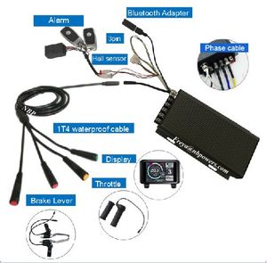 Kit <span class=keywords><strong>de</strong></span> <span class=keywords><strong>Motor</strong></span> para Bicicleta Eléctrica con Llanta Ancha <span class=keywords><strong>de</strong></span> 20 pulgadas x 4.0, <span class=keywords><strong>Motor</strong></span> QS 205 V3 <span class=keywords><strong>de</strong></span> 72V 3000w 5000w, 150mm 170mm 190mm, Controlador Sabvoton - Product Image 2