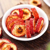 Traditionele Chinese kruidenthee Shan Zha, bulk kruiden, pitloze zoete gedroogde meidoornvruchten, plakjes, snack, groothandel voedselingrediënt