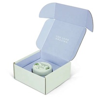Boîte d'expédition cadeau en papier d'emballage de produit en carton mat pliable à conception personnalisée personnalisée avec insertion