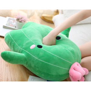 Kawaii Animal de peluche de juguete de almohada al por mayor de peluche de dibujos animados Plushie <span class=keywords><strong>Cactus</strong></span> Plants Plush Hugging Pillow - Product Image 3