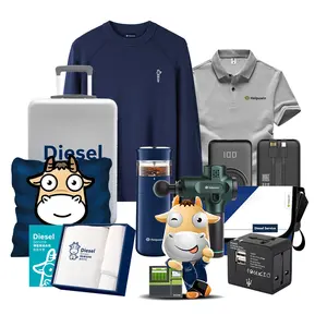 Conjunto de negocios promocional, Sudadera con capucha de manga larga, batería externa, equipaje, toalla, Polo, artículos de regalo de publicidad de lujo, novedad