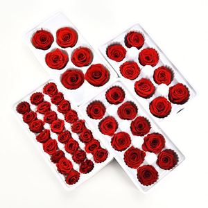 Vente en gros de belles têtes de roses de haute qualité préservant de grosses roses fleurs conservées cadeau de saint valentin - Product Image 1