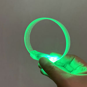 Custom Logo Led Knipperende Armband Zacht Plastic Feestlicht Met Multi-Color Led Chinese Stijl Ontwerp Verpakt In Tas - Product Image 1