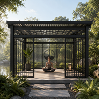 Pergola en aluminium sur mesure en alliage 6063-T6 pour les commandes d'aménagement paysager (vente en gros)