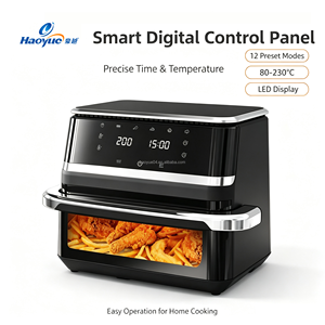 <span class=keywords><strong>Friggitrice</strong></span> ad Aria Elettrica Commerciale Doppia con Cestelli Indipendenti da 12L, Touch Screen e Finestra Visiva, Senza Olio - Product Image 5