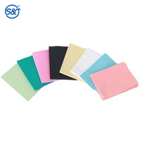 Consommables médicaux SJ 3ply bavoirs dentaires en plastique jetables tabliers de bavoir dentaire imperméables bavoirs dentaires jetables bon marché