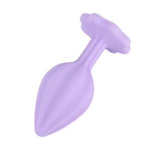Nouveau produit : Plug anal en silicone en forme de fleur de prunier violette, jouet sexuel pour adultes - Product Image 4