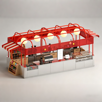 Boulangerie Composite magasin de détail longue bande droite style stratifié ligne droite type présentoir