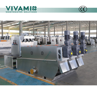 Machine de déshydratation des boues à vis à fonctionnement continu IP68 pour projet d'épaississement des boues industrielles
