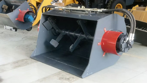 Mini-bouteur multifonctionnel 4x4 sur roues pour chantier, avec chargeur et <span class=keywords><strong>malaxeur</strong></span> à béton, capacités 0,7 m³, 1 m³, 1,5 m³ - Product Image 6