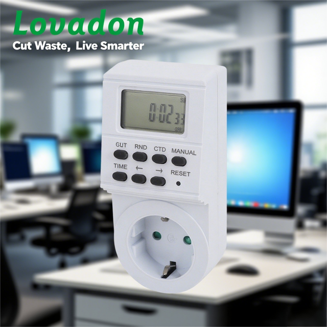 12/24-Hour Programmable Socket Timer Switch with RESET Function
