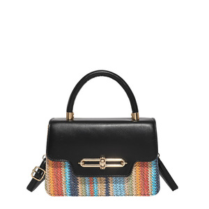 Nouveau <span class=keywords><strong>sac</strong></span> tissé en <span class=keywords><strong>herbe</strong></span>, <span class=keywords><strong>sac</strong></span> bandoulière texturé tendance pour femme, petit <span class=keywords><strong>sac</strong></span> carré en cuir PU, <span class=keywords><strong>sac</strong></span> à main - Product Image 2