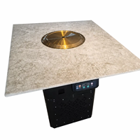 Table de barbecue coréen en acier inoxydable auto-purifiante sans fumée Ji Lu pour la restauration (vente en gros)