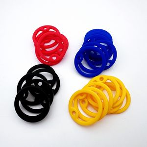 실리콘 개 태그 소음기 동물 관련 소음을 줄이는 인쇄 기법의 검은 고무 ID 태그 금속 공예 제품 - Product Image 6