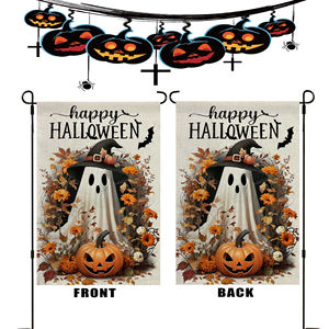 ชุดรูป<span class=keywords><strong>แบบ</strong></span>วันฮาโลวีนและเก๋ไก๋ธงสนามสนามสนามสนามสนามสนามสนามพิมพ์ซับลิเมชันสองด้านออก<span class=keywords><strong>แบบ</strong></span>ได้ตามต้องการ - Product Image 2