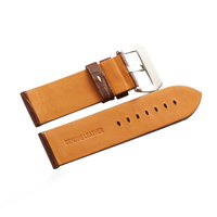 Bracelet de montre de luxe en cuir de veau italien de haute qualité, tendance, 22 mm/24 mm/26 mm pour hommes
