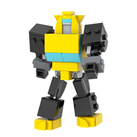 Bloques de Construcción MOOXI MOC1691, Robot Deformable Amarillo, Regalo DIY, Juego Educativo para Niños