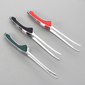 Pinzas para barbacoa de acero inoxidable 430, estilo coreano, para cocina de hotel y uso doméstico, pinzas brillantes para carne. - Product Image 3