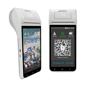 Android 9.0 işletim sistemi ZCS Z91 el yukarı POS yazıcı makbuz baskı otobüs bilet POS terminali satıcı - Product Image 6