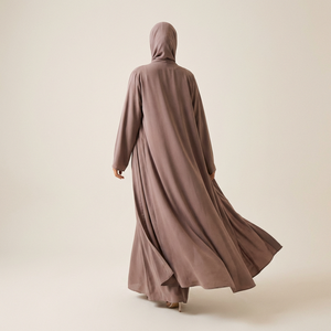 Abaya ouverte personnalisée, robes traditionnelles musulmanes, vêtements islamiques modestes pour femmes, conçus sur mesure - Product Image 2