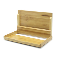 Bambu Dompet Kartu Kayu nama kayu ID tempat kartu kredit Bank dompet kayu bambu tempat kartu bisnis kotak penyimpanan bambu