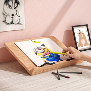 Wooden Reading <b>Stand</b> Book Rack For Adults And Children Calligraphy Copying Holder With Adjustable Angle Design - Product Image 1