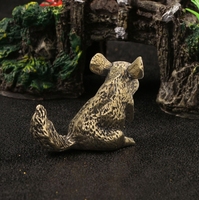 Ornement en laiton mignon écureuil Animal Arrangement thé Pet Table Pet artisanat cadeau