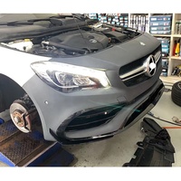 Pare-chocs de voiture pour Mercedes Benz W117 CLA 2013-2018 année facelift CLA45 modèle avec pare-chocs grilles tuyaux de diffuseur arrière