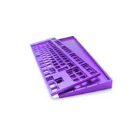 Clavier virtuel de bureau en aluminium anodisé 108 touches personnalisé OEM nouveau mécanique avec interface USB fraisé CNC par Cherry