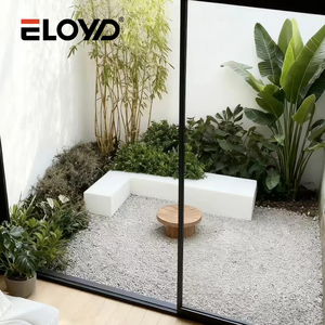 Puerta Corredera Panorámica Inteligente de Aleación de Aluminio con <span class=keywords><strong>Control</strong></span> por Aplicación Wi-Fi, Doble Vidrio Templado para Hoteles Modernos, Uso en Exteriores - Product Image 1