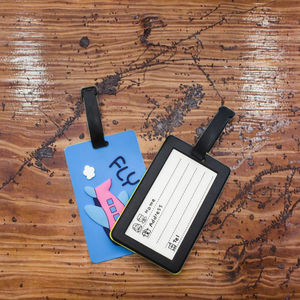 <span class=keywords><strong>Étiquette</strong></span>s de bagages en PVC souple, <span class=keywords><strong>étiquette</strong></span>s d'enregistrement, <span class=keywords><strong>étiquette</strong></span>s créatives et mignonnes, fabrication chinoise, vente en gros - Product Image 6