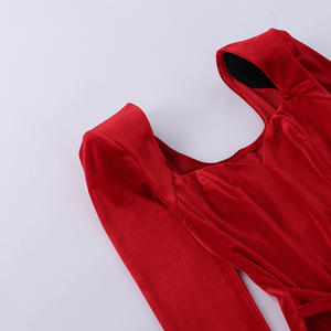 Envío Directo Otoño Invierno manga larga de talla grande ropa de mujer elegante Sexy fiesta de cumpleaños boda hasta el suelo abertura lateral <span class=keywords><strong>Dr</strong></span> - Product Image 4