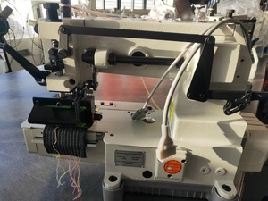 QS-008PLL Triple Needle Flat Bed Left <b>Hand</b> Multi-needle Industrial Sewing <b>Machine</b> Motor High-Speed 1000W - Product Image 2