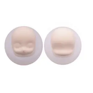 Силиконовая форма для лица, полимерная глина, ручная «сделай сам», Универсальная форма для кукольного лица
