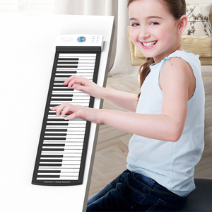 Linh Hoạt USB Cuộn lên Băng Ghế Dự Bị Mini Âm Nhạc Microphone Chuyên Nghiệp <span class=keywords><strong>Midi</strong></span> Bàn Phím Đàn Piano Đàn Piano Lớn 49 Phím Cầu Vồng Kỹ Thuật Số Đàn Piano - Product Image 4