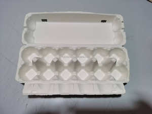 קרטון ביצים מתכלה ידידותי לסביבה 6/12/30 ביצים לבן צבע טבעי עיסת נייר יצוקה קופסת ביצים מכירה ישירה מהמפעל - Product Image 6