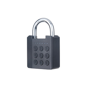 Smart <b>Padlock</b> Black 9mm Alloy Waterproof IP65 Push Button Lock For Home Outdoor Storage Warehouse Door - Product Image 4