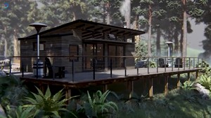 Casa Modular Portátil de Diseño Moderno con Paneles Sándwich de 20 Pies para Uso Hotelero, Fácil Instalación, Envío Inmediato - Product Image 3