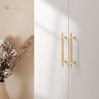 EADER noir, alliage de zinc de couleur or, poignées en cuir véritable, design minimaliste d'intérieur