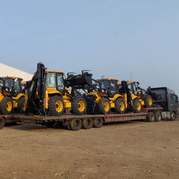 Çin 4x4 kompakt traktör kazıcı Mini Jcb kazıcı ekskavatör yükleyici 4x4 traktör kazıcı ve ön uç yükleyici